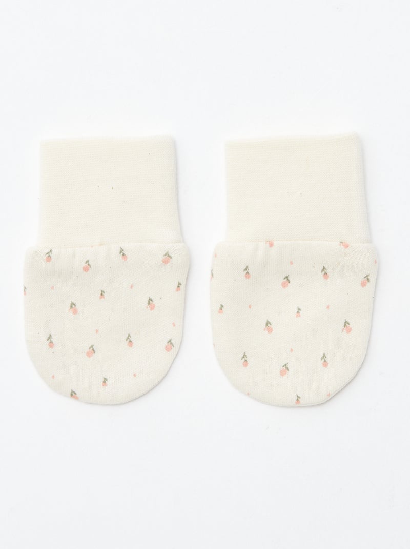 Pack de 2 pares de manoplas antiarañazos BEIGE - Kiabi