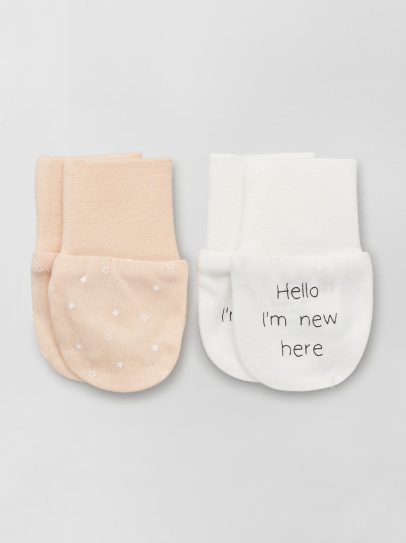 Pack de 2 pares de manoplas ROSA - Kiabi