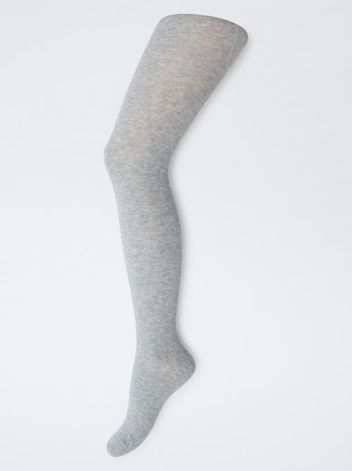 Pack de 2 pares de medias cálidas lisas - Kiabi