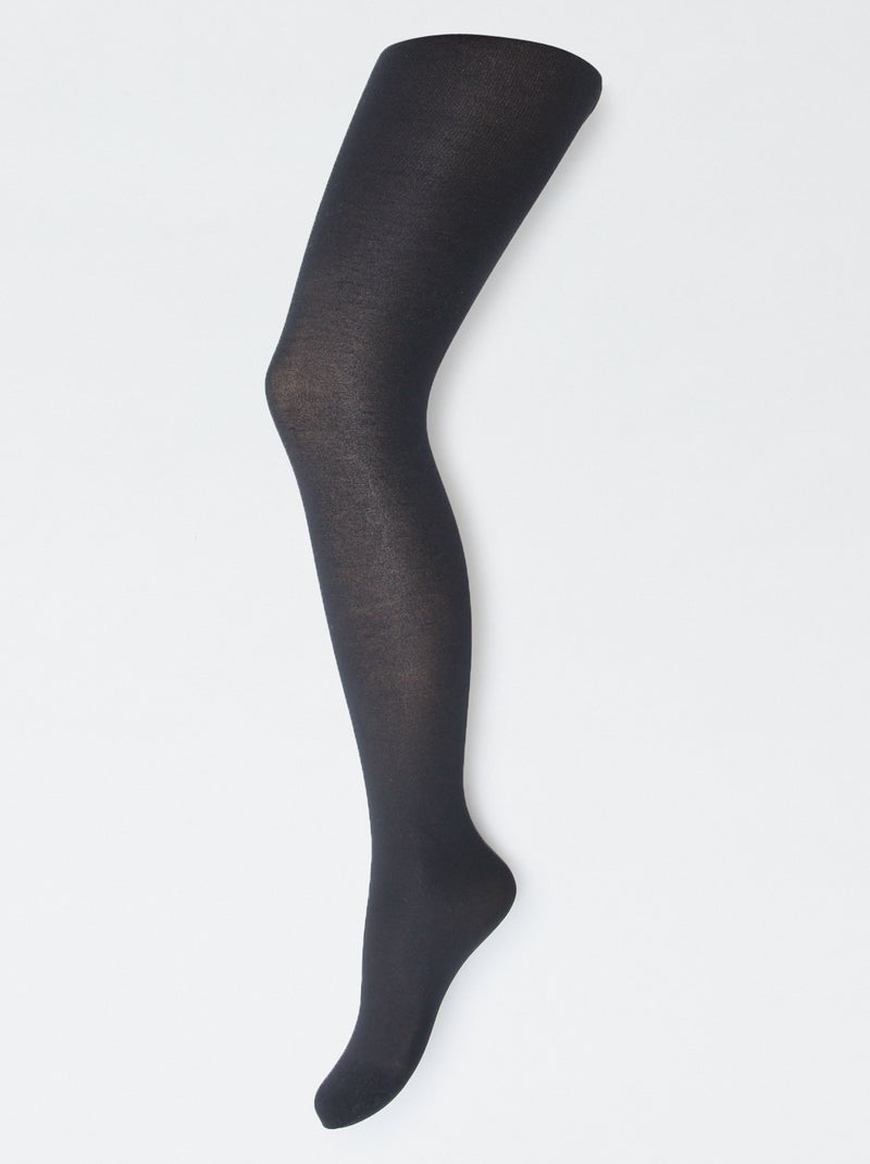 Pack de 2 pares de medias ligeras Negro - Kiabi