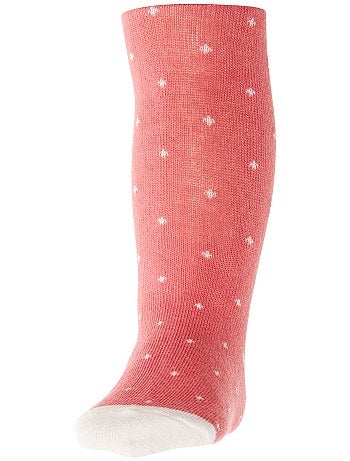 Niña 0-36 meses - Pack de 2 pares de medias lisas y estampadas - Kiabi