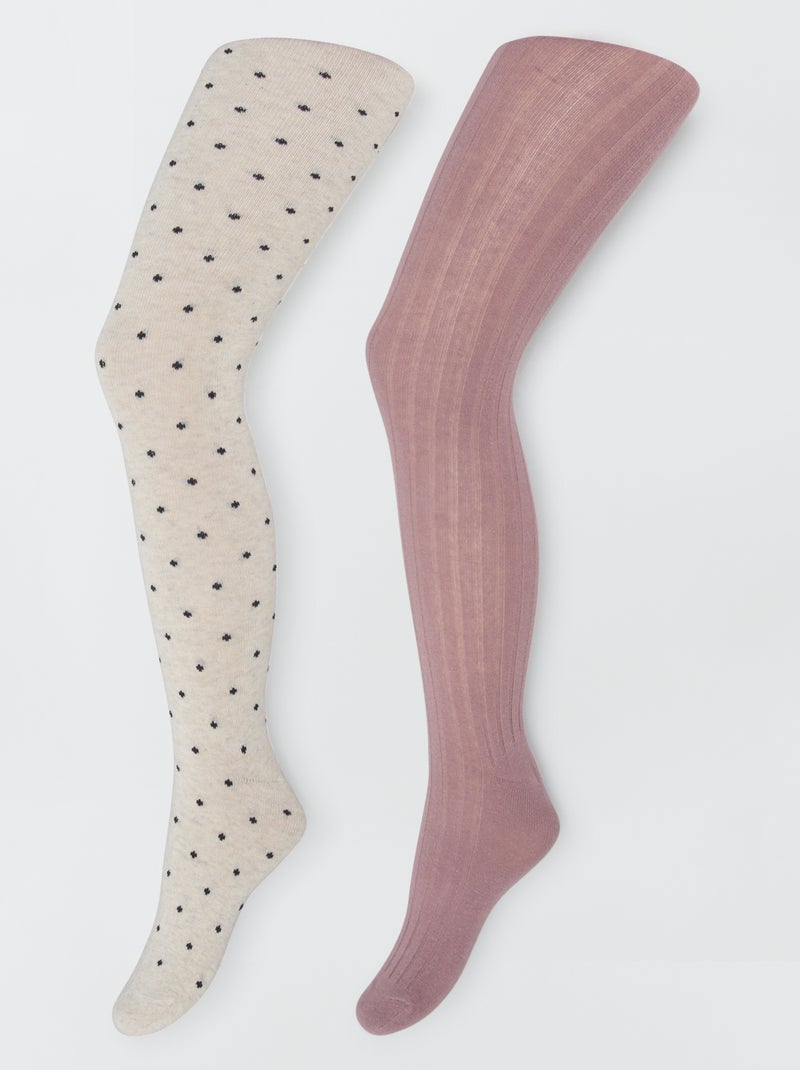 Pack de 2 pares de medias PURPURA - Kiabi