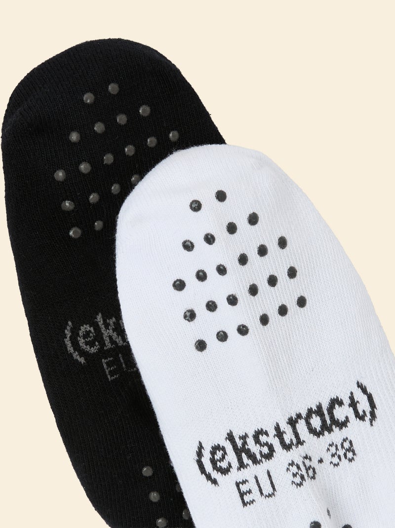 Pack de 2 pares de tobilleros de yoga - (ekstract) Negro - Kiabi