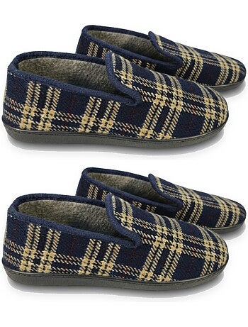 Pack de 2 pares de zapatillas de casa charentaises hombre ozabi