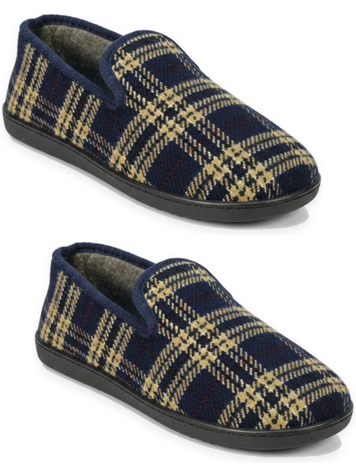 Pack de 2 pares de zapatillas de casa charentaises hombre ozabi - Kiabi
