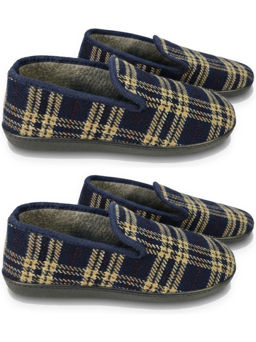 Pack de 2 pares de zapatillas de casa charentaises hombre ozabi - Kiabi