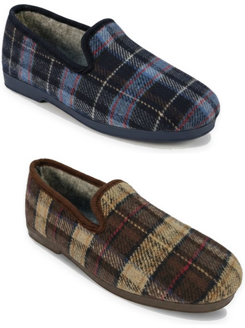 Pack de 2 pares de zapatillas de casa charentaises hombre ozabi - Kiabi