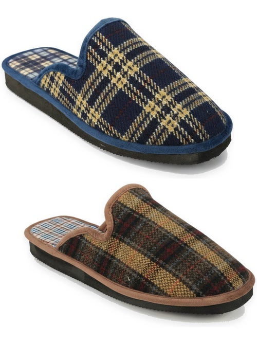Pack de 2 pares zapatillas de casa mules hombre ozabi fabricadas en españa - Kiabi