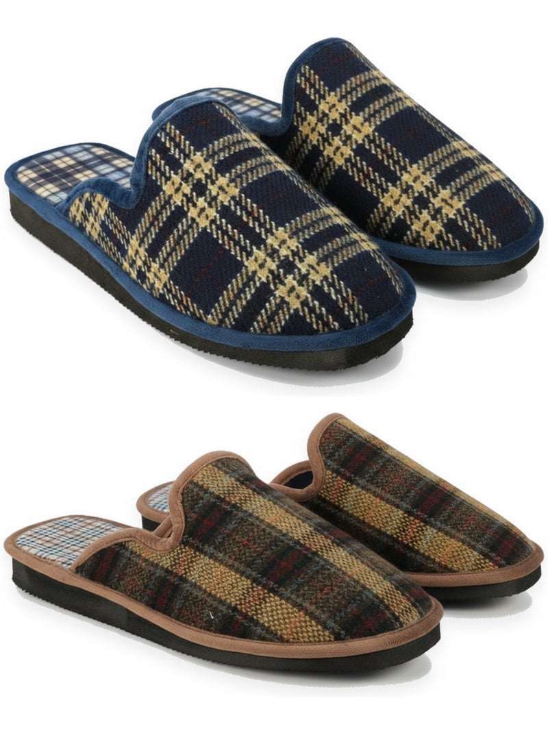 Pack de 2 pares zapatillas de casa mules hombre ozabi fabricadas en españa Multicolor - Kiabi