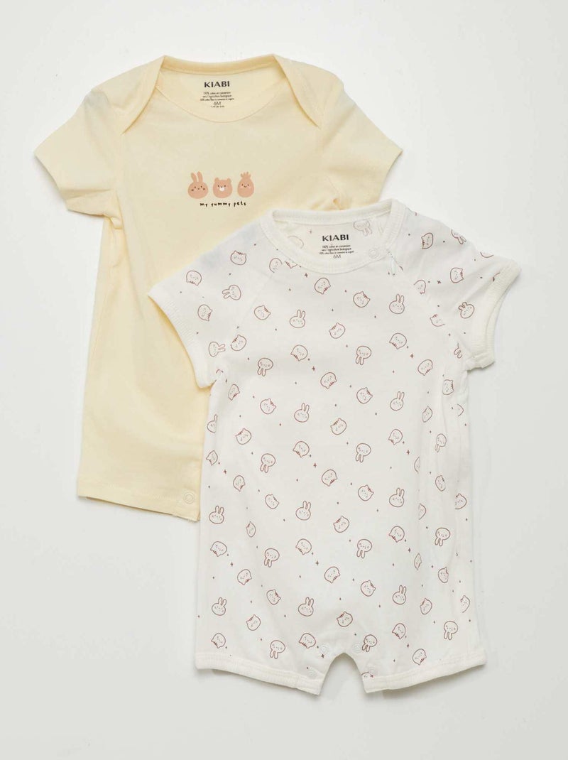 Pack de 2 peleles AMARILLO - Kiabi