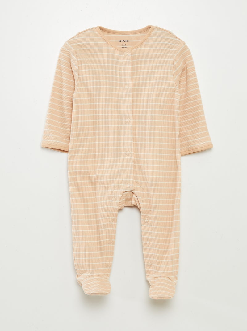 Pack de 2 peleles con pies MARRON - Kiabi