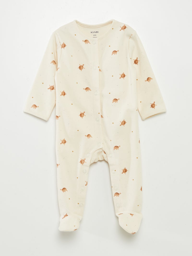 Pack de 2 peleles con pies MARRON - Kiabi