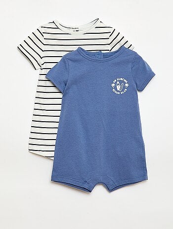 Pack de 2 peleles cortos de punto