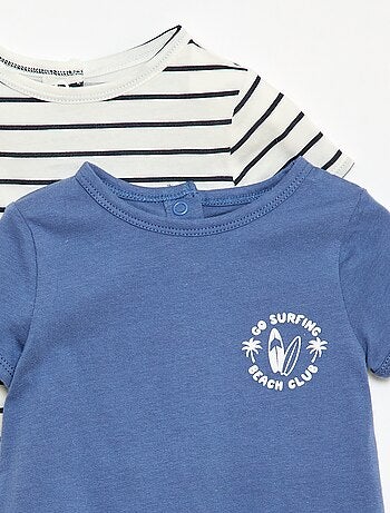 Pack de 2 peleles cortos de punto