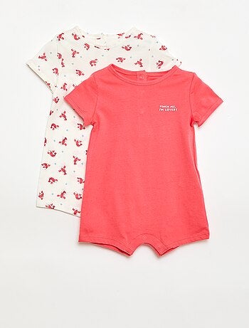 Pack de 2 peleles cortos de punto