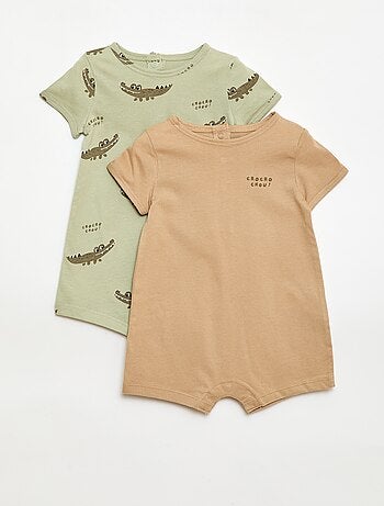 Pack de 2 peleles cortos de punto