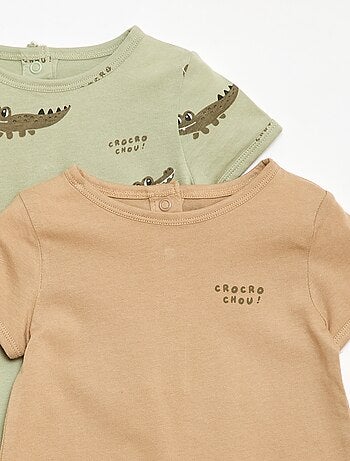 Pack de 2 peleles cortos de punto