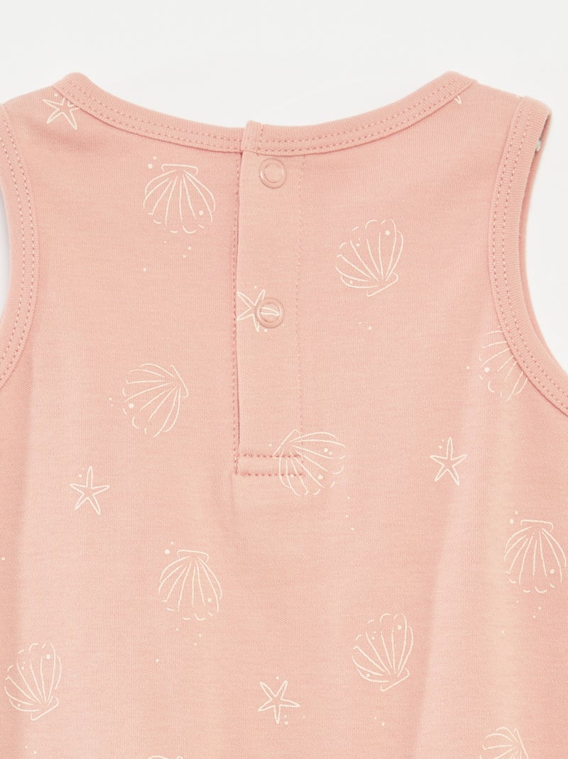 Pack de 2 peleles cortos ROSA - Kiabi