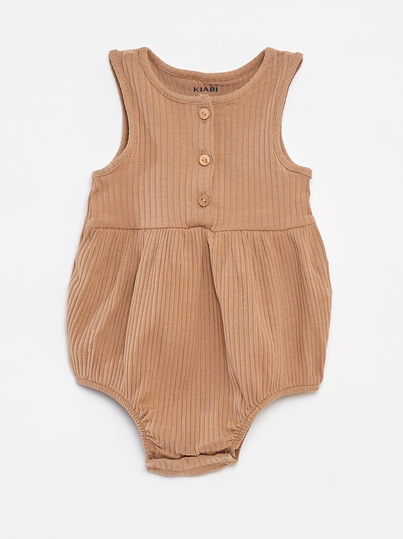 Pack de 2 peleles de canalé BEIGE - Kiabi