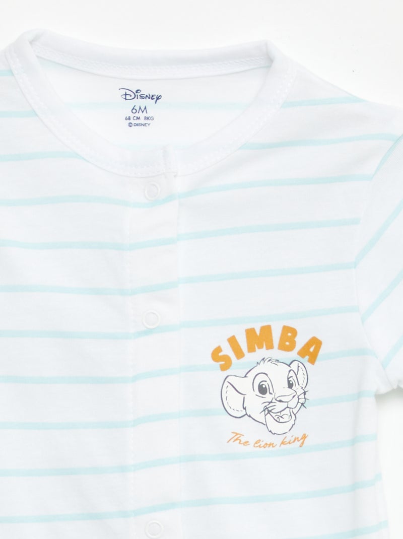 Pack de 2 peleles de manga corta 'Disney' BLANCO - Kiabi