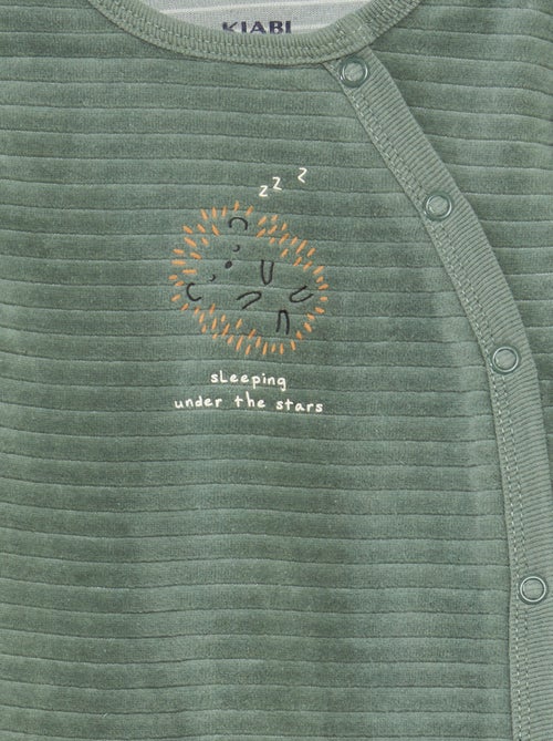 Pack de 2 peleles de terciopelo - Kiabi