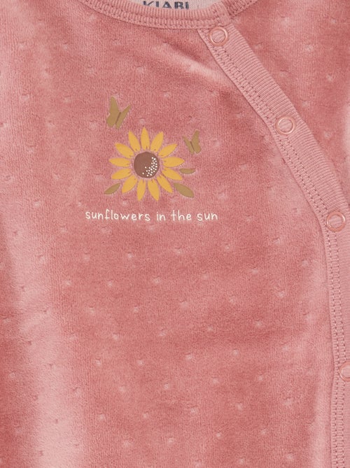 Pack de 2 peleles de terciopelo - Kiabi