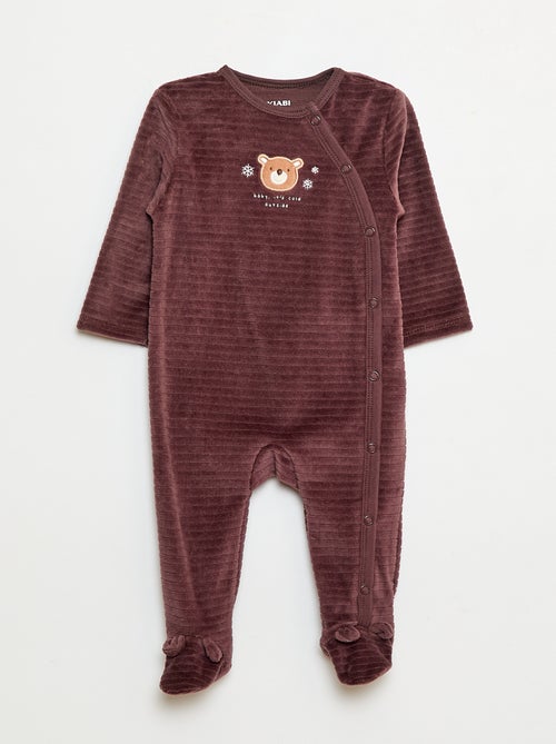 Pack de 2 peleles de terciopelo - Kiabi