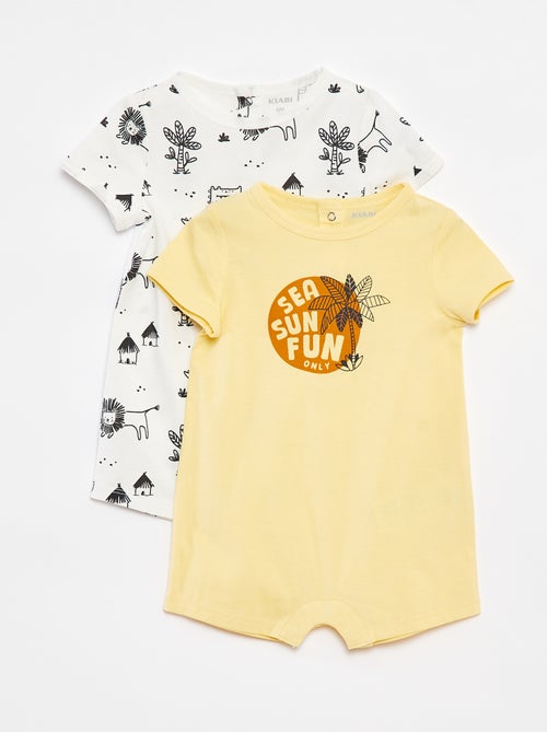 Pack de 2 peleles estampados - Kiabi