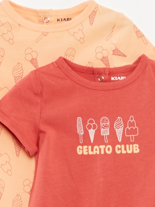 Pack de 2 peleles estampados - Kiabi