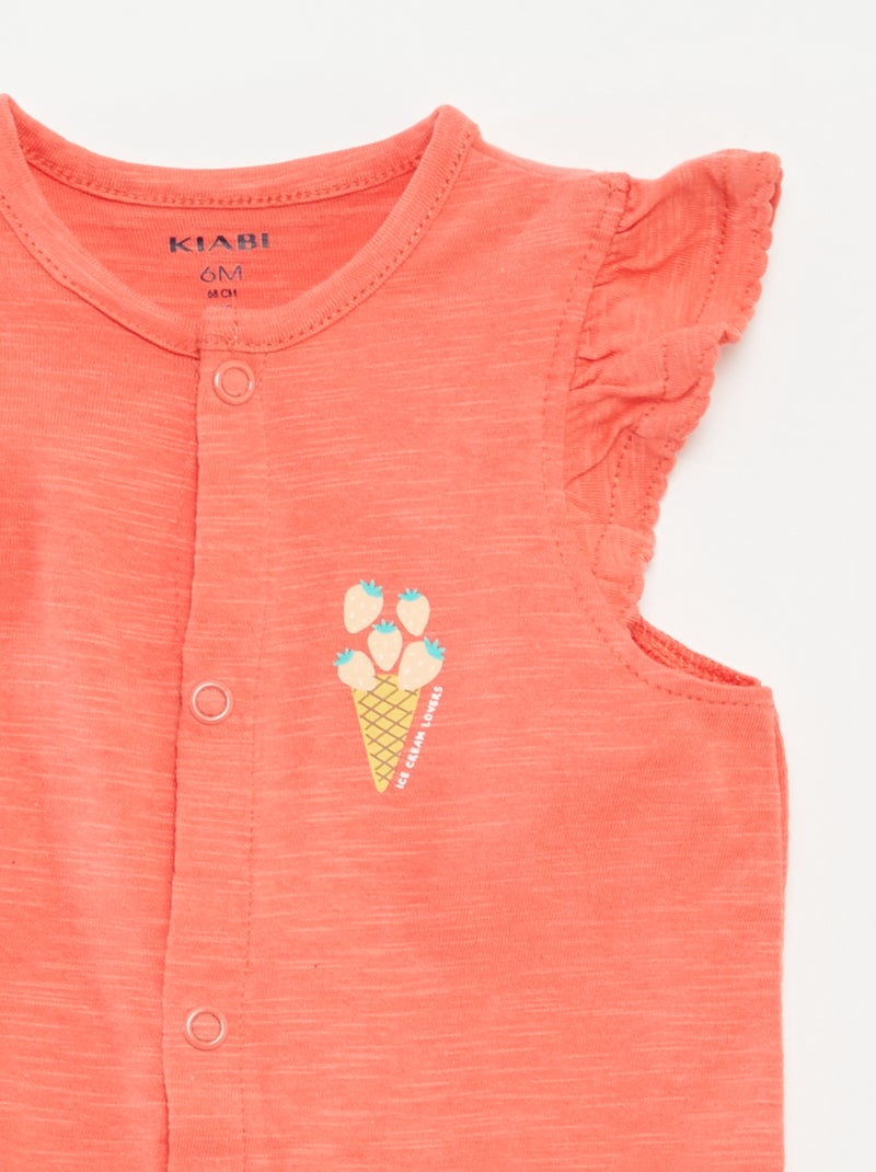 Pack de 2 peleles ligeros NARANJA - Kiabi