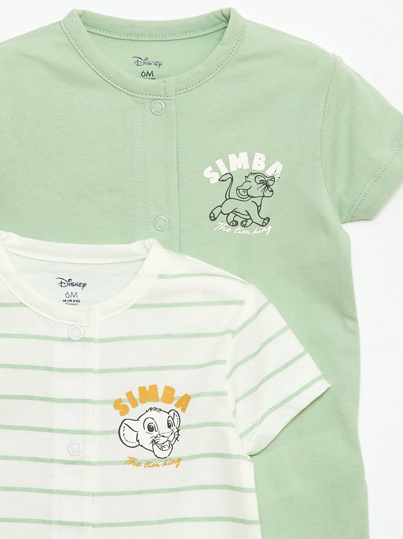 Pack de 2 peleles 'Simba' 'Disney' Blanco - Kiabi
