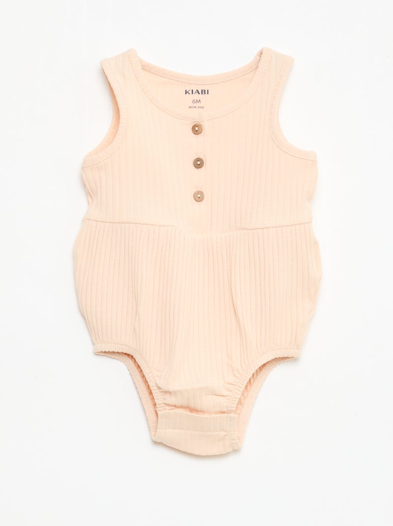 Pack de 2 peleles sin mangas Beige - Kiabi