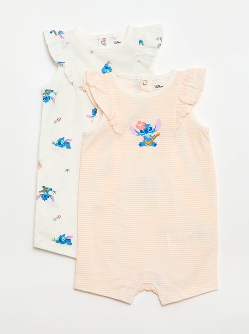 Pack de 2 peleles 'Stitch' 'Disney' sin mangas - Kiabi