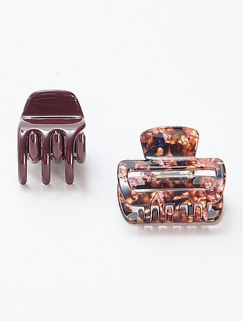 Pack de 2 pequeñas pinzas para el cabello