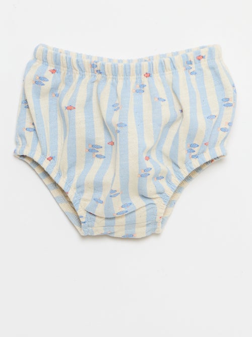 Pack de 2 piezas - body + Pantalón corto - Kiabi