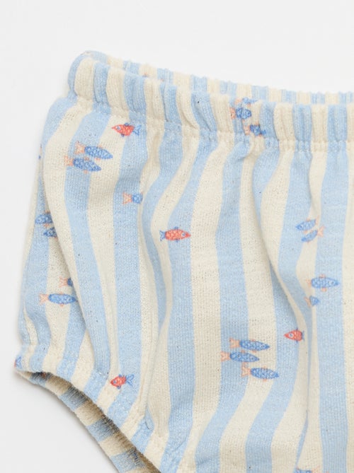 Pack de 2 piezas - body + Pantalón corto - Kiabi