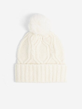 Pack de 2 piezas - Gorro con pompón + cuello tubular