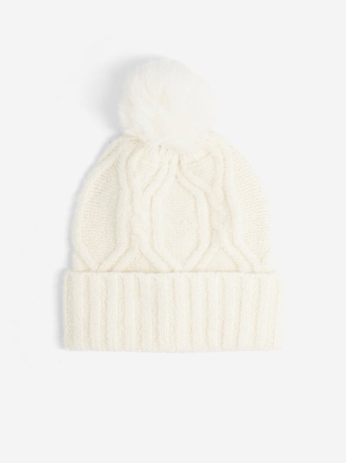 Pack de 2 piezas - Gorro con pompón + cuello tubular - Kiabi Pack de 2 piezas - Gorro con pompón + cuello tubular - Kiabi