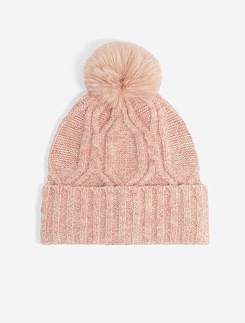 Pack de 2 piezas - Gorro con pompón + cuello tubular