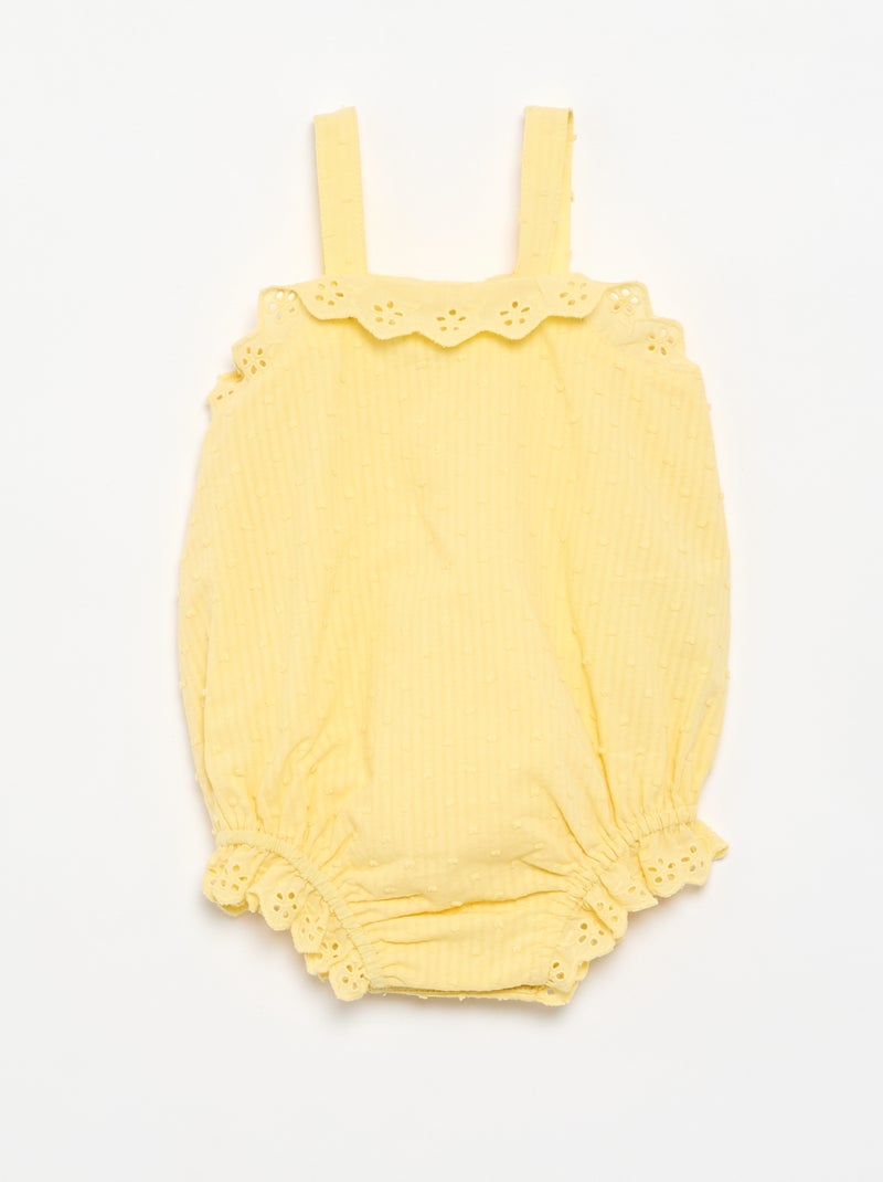 Pack de 2 piezas - pelele + sombrero Amarillo - Kiabi