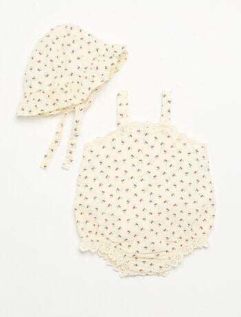 Pack de 2 piezas - pelele + sombrero