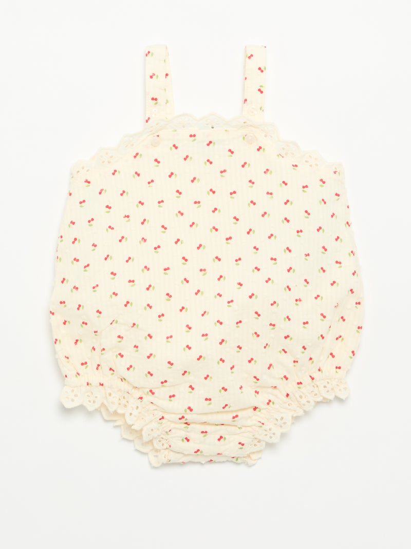 Pack de 2 piezas - pelele + sombrero Beige - Kiabi