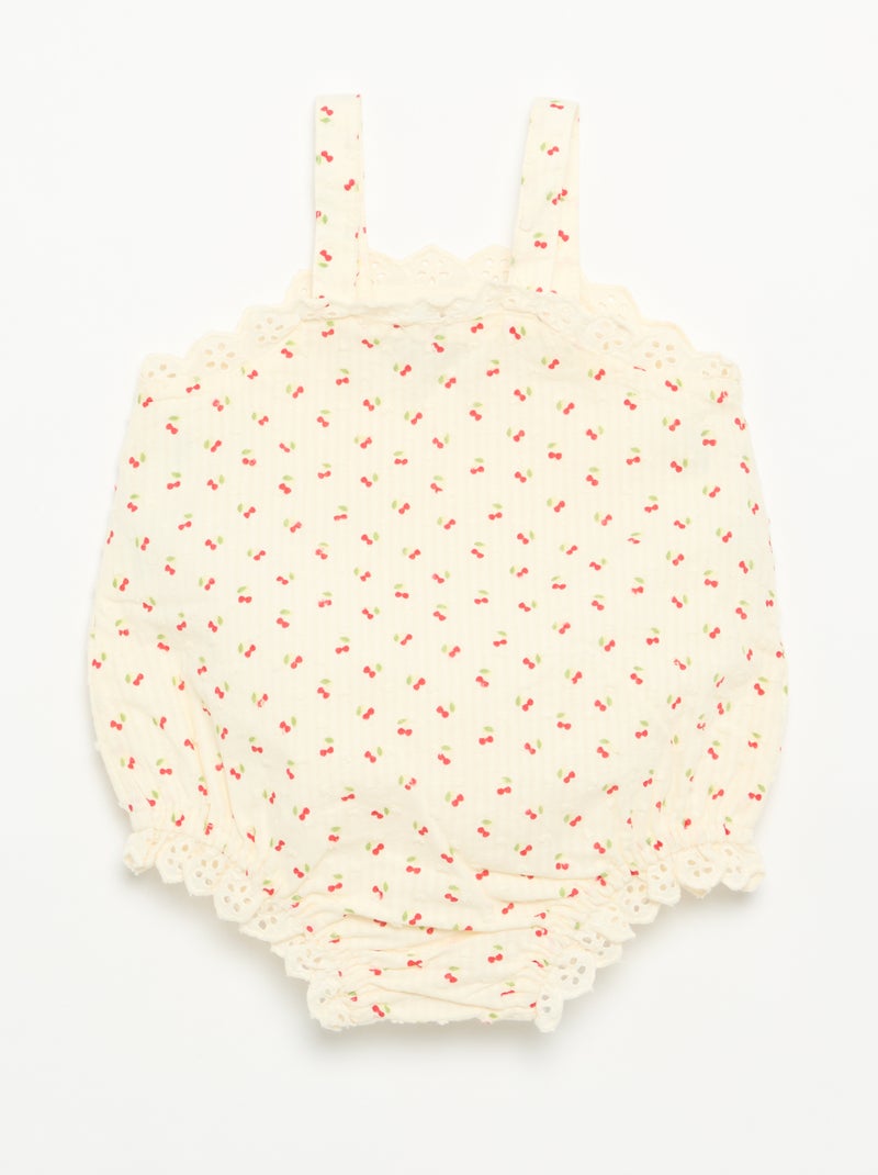Pack de 2 piezas - pelele + sombrero Beige - Kiabi