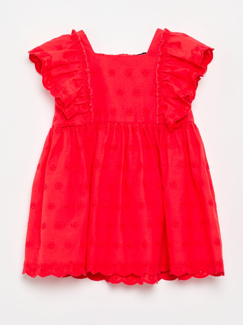 Pack de 2 piezas - vestido sin mangas + braguita Rojo - Kiabi