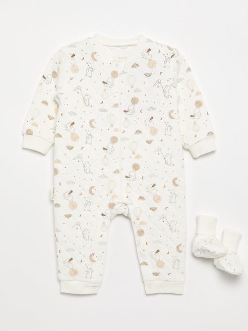 Pack de 2 piezas 'Petit Béguin' - Mono + patucos - Kiabi