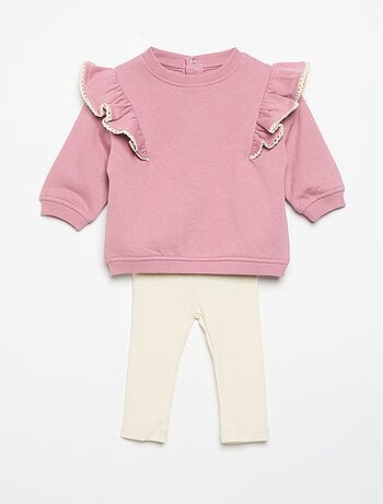Pack de 2 piezas: sudadera + legging