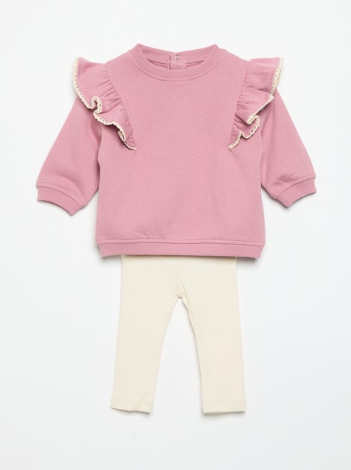 Pack de 2 piezas: sudadera + legging - Kiabi