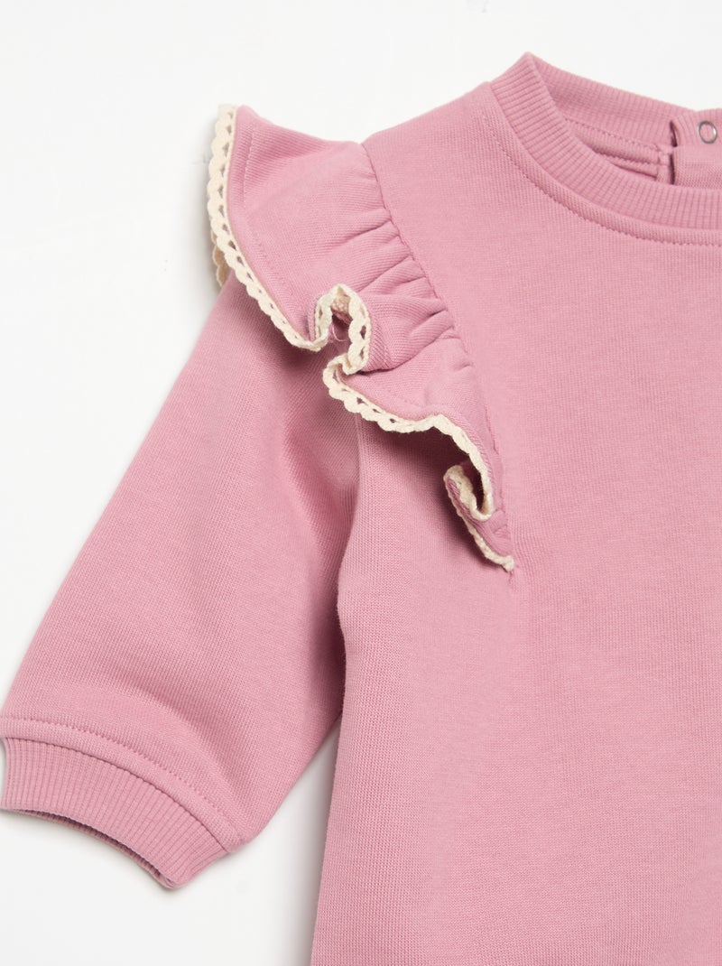 Pack de 2 piezas: sudadera + legging Blanco - Kiabi
