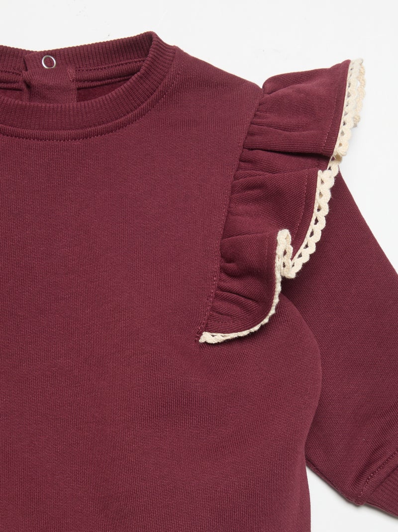 Pack de 2 piezas: sudadera + legging Purpura - Kiabi