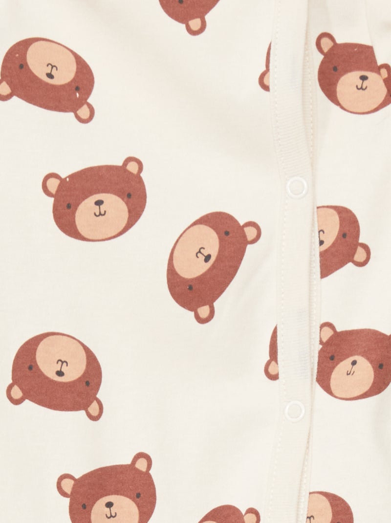 Pack de 2 pijamas - colección de fácil colocación BEIGE - Kiabi
